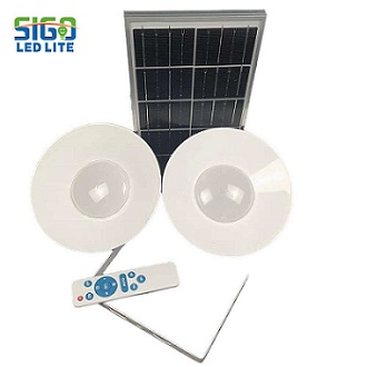Treo đèn chiếu sáng bằng năng lượng mặt trời